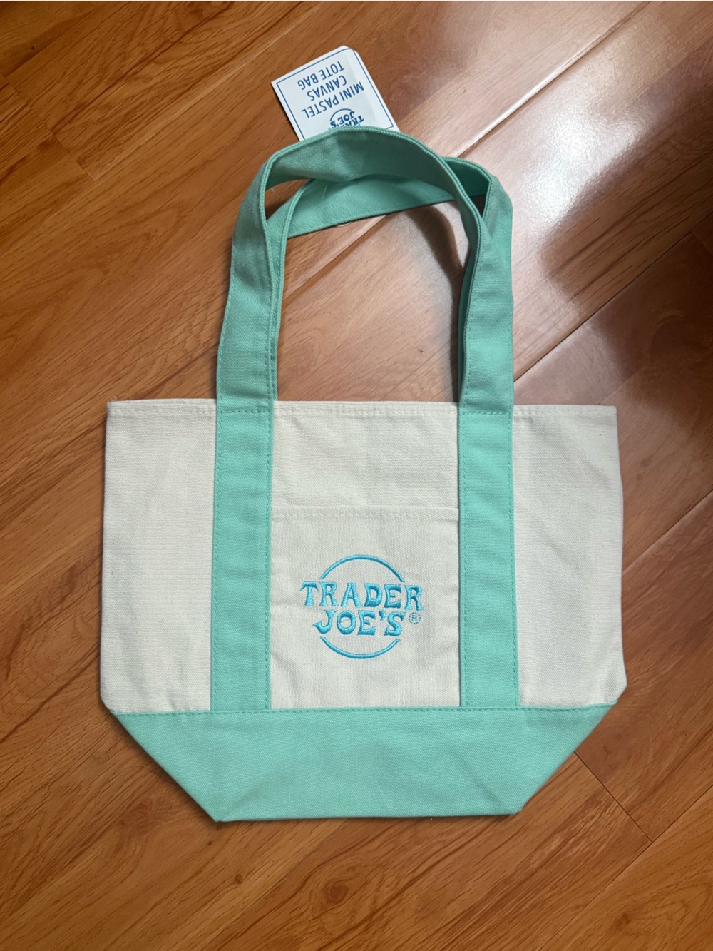 Mint Green  Trader Joe’s Mini Tote Bag